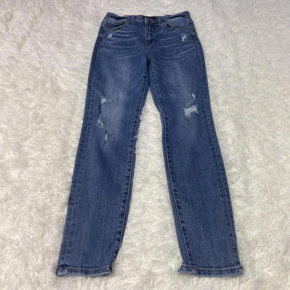 Risen Jeans High Rise Vintage Washed Skinny Jeans RDP1293 Sz 28/7